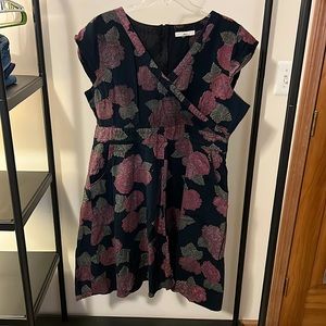 ModCloth Cross-stitch Rose Dress, 2X
